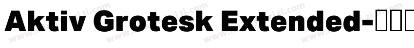 Aktiv Grotesk Extended字体转换